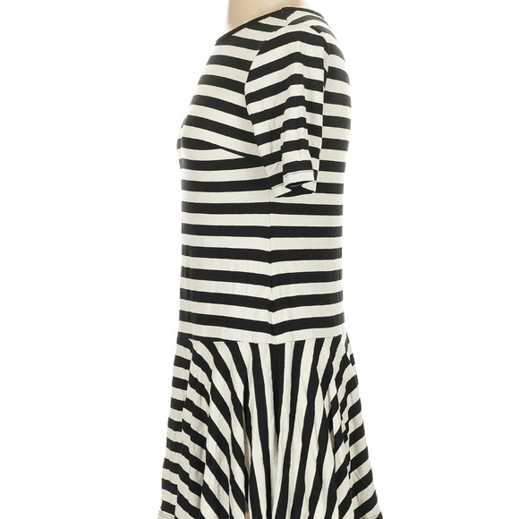 Trina Turk Viscose Blend Black and White Striped Dress small - Picture 4 of 5
